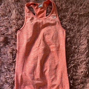 Pink Gymshark tank top